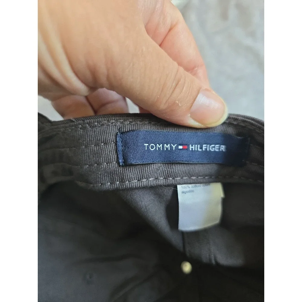 Tommy Hilfiger Strapback Baseball Cap Hat Gray One Size